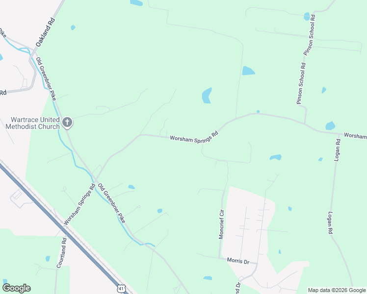 map of restaurants, bars, coffee shops, grocery stores, and more near 3215 Worsham Springs Rd in Greenbrier