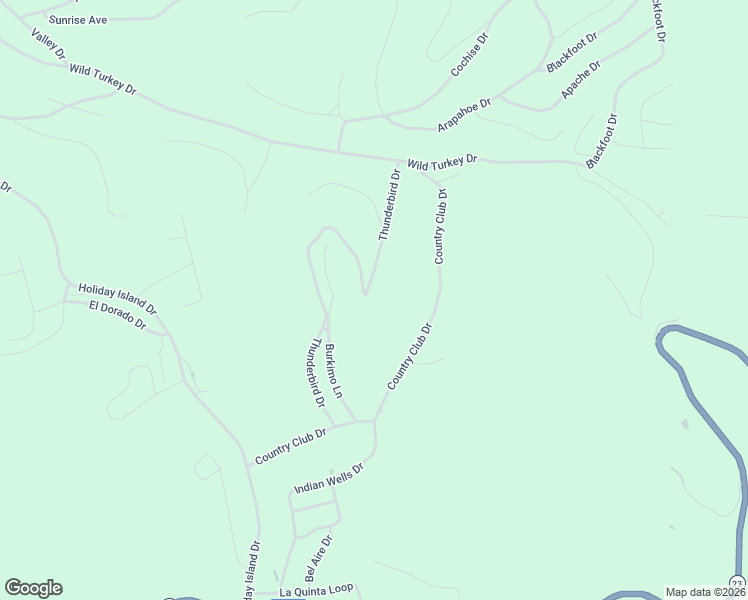 map of restaurants, bars, coffee shops, grocery stores, and more near 100-118 Thunderbird Drive in Eureka Springs