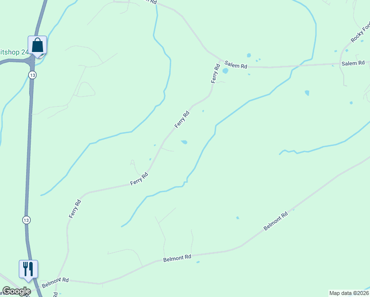 map of restaurants, bars, coffee shops, grocery stores, and more near 2039 Ferry Road in Clarksville