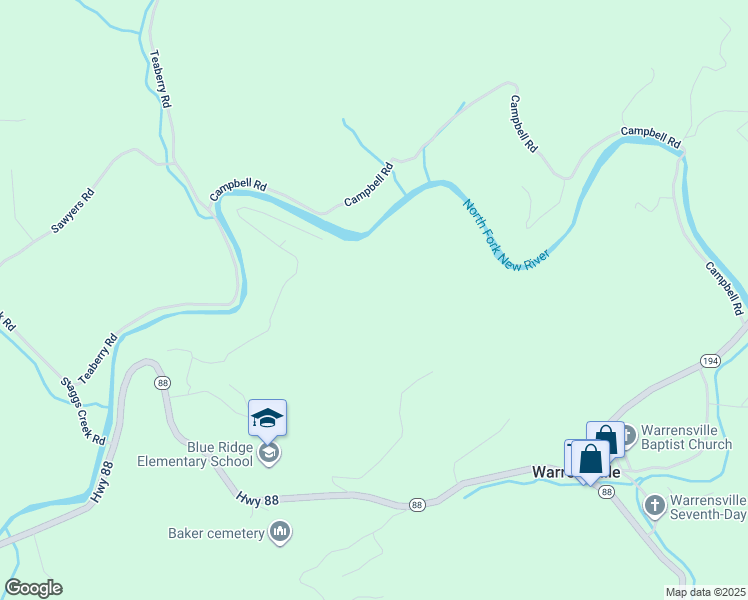 map of restaurants, bars, coffee shops, grocery stores, and more near 260 Shoales Drive in Warrensville