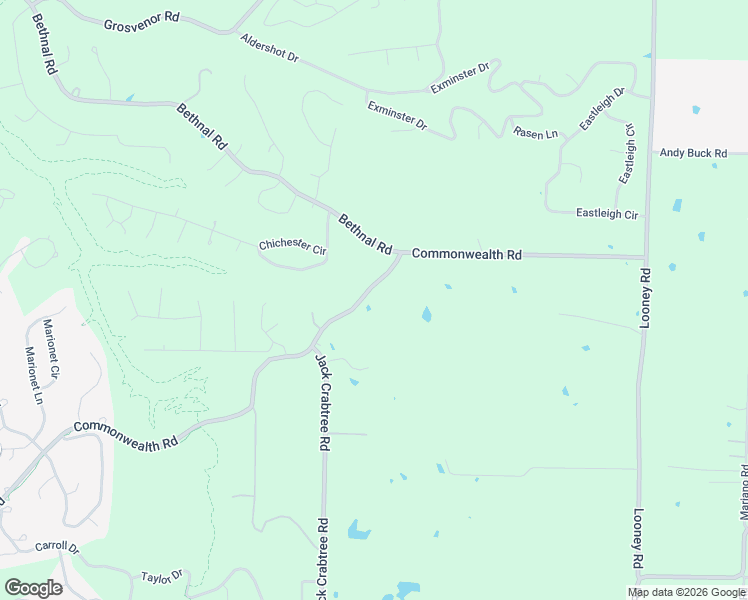 map of restaurants, bars, coffee shops, grocery stores, and more near 9227 Commonwealth Road in Bentonville