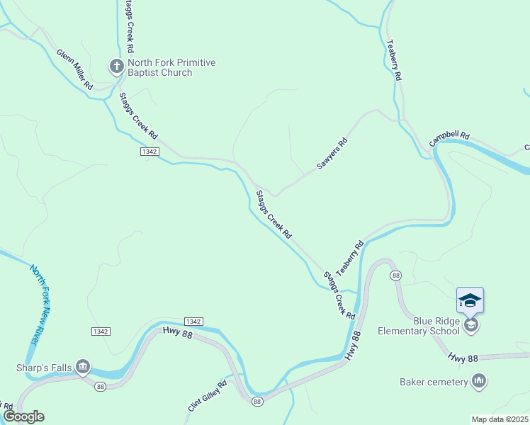 map of restaurants, bars, coffee shops, grocery stores, and more near 505 Staggs Creek Road in Warrensville