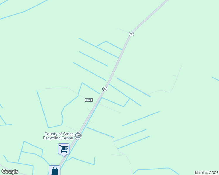 map of restaurants, bars, coffee shops, grocery stores, and more near 387 North Carolina 32 in Sunbury