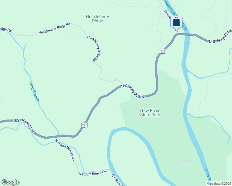 map of restaurants, bars, coffee shops, grocery stores, and more near 9846 U.S. Highway 221 North in Crumpler