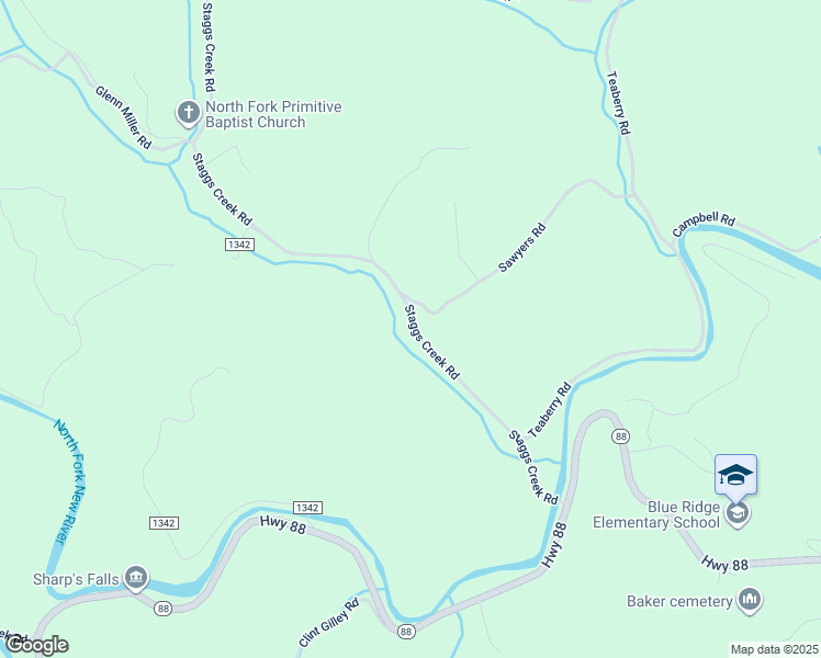 map of restaurants, bars, coffee shops, grocery stores, and more near 611 Staggs Creek Road in Warrensville
