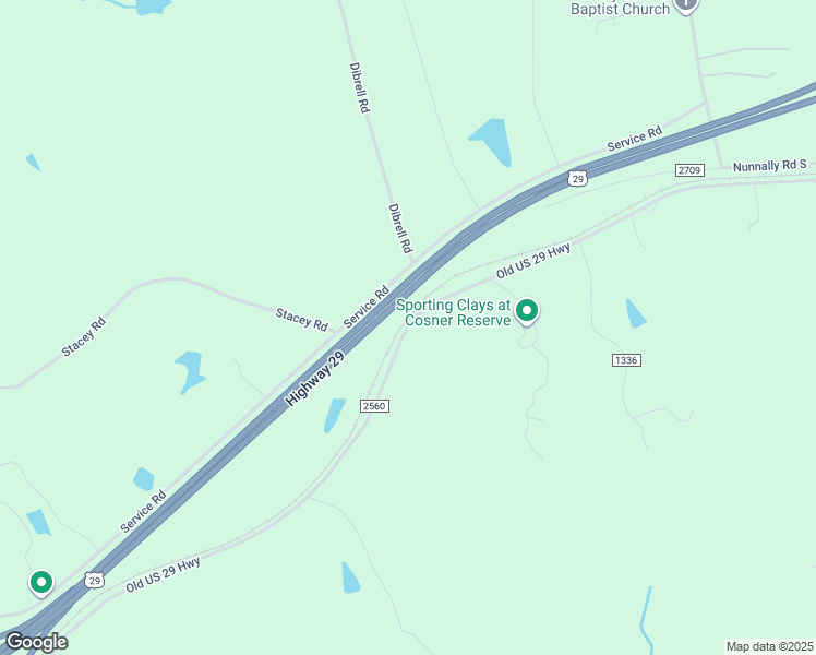 map of restaurants, bars, coffee shops, grocery stores, and more near 351 Old U.S. Highway 29 in Ruffin