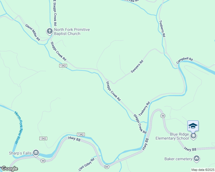 map of restaurants, bars, coffee shops, grocery stores, and more near 611 Staggs Creek Road in Warrensville