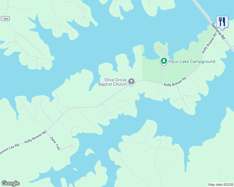 map of restaurants, bars, coffee shops, grocery stores, and more near 605 Kelly Brewer Road in Leasburg