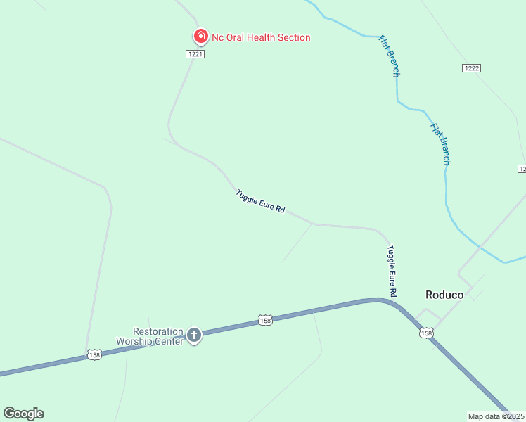 map of restaurants, bars, coffee shops, grocery stores, and more near Tuggie Eure Road in Gates County