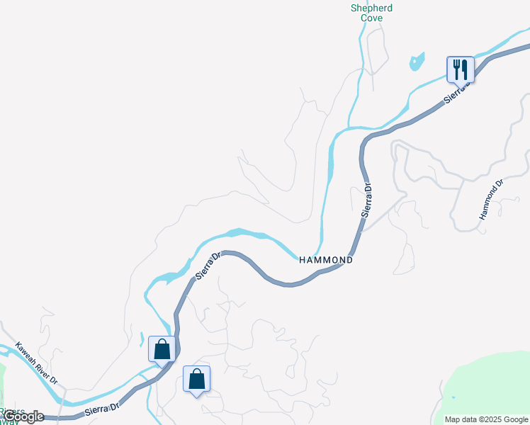 map of restaurants, bars, coffee shops, grocery stores, and more near 44324 Dinely Drive in Three Rivers