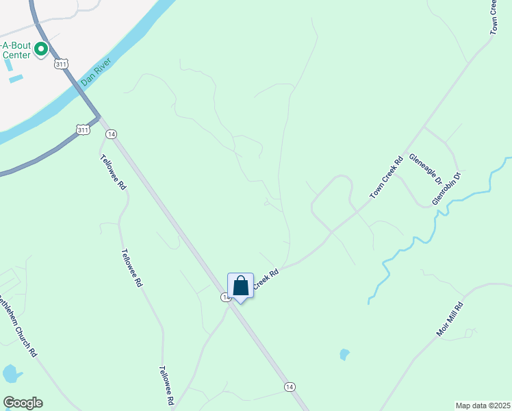 map of restaurants, bars, coffee shops, grocery stores, and more near 202 River Ridge Rd in Eden