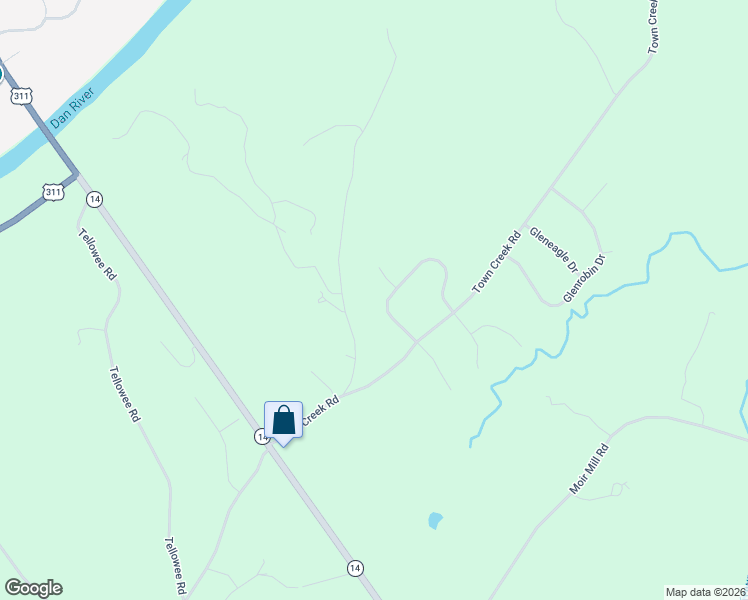 map of restaurants, bars, coffee shops, grocery stores, and more near 262 Glendale Loop in Eden