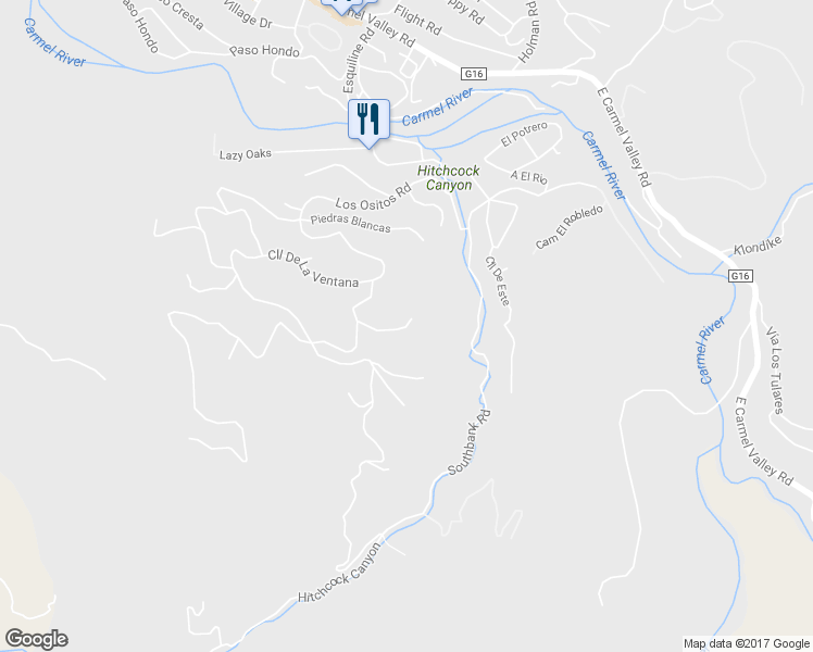map of restaurants, bars, coffee shops, grocery stores, and more near 19A A El Cuenco in Carmel Valley