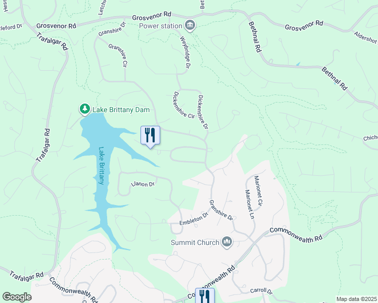 map of restaurants, bars, coffee shops, grocery stores, and more near 26 Harborough Lane in Bella Vista