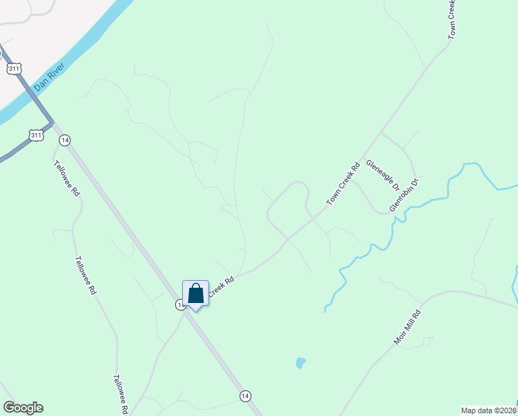 map of restaurants, bars, coffee shops, grocery stores, and more near 262 Glendale Loop in Eden