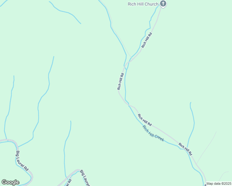 map of restaurants, bars, coffee shops, grocery stores, and more near 1521 Rich Hill Road in Creston