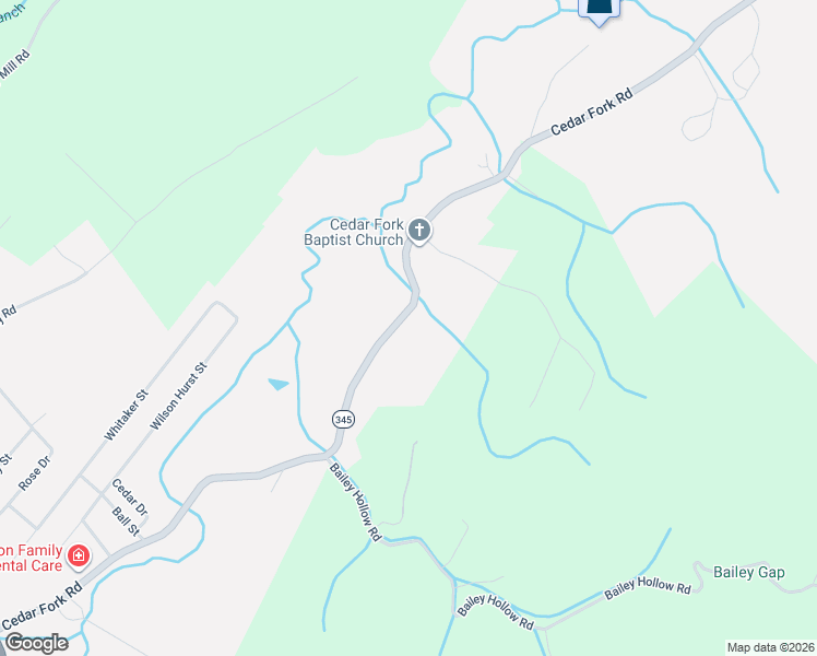 map of restaurants, bars, coffee shops, grocery stores, and more near 717 Cedar Fork Road in Tazewell