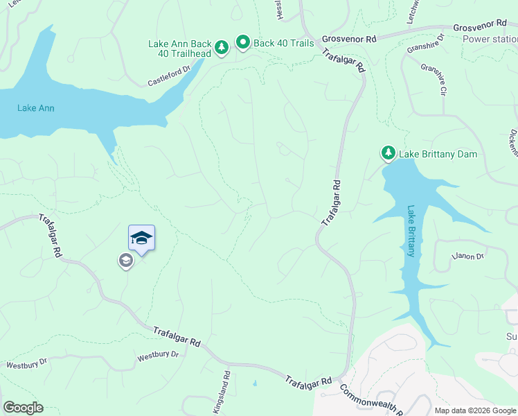 map of restaurants, bars, coffee shops, grocery stores, and more near 1 Sandhurst Drive in Bella Vista