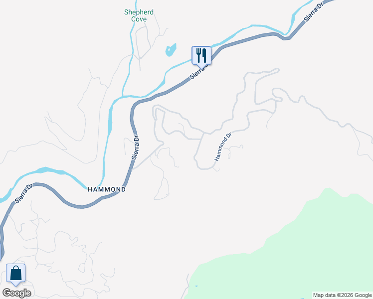 map of restaurants, bars, coffee shops, grocery stores, and more near 45220 Hammond Drive in Three Rivers