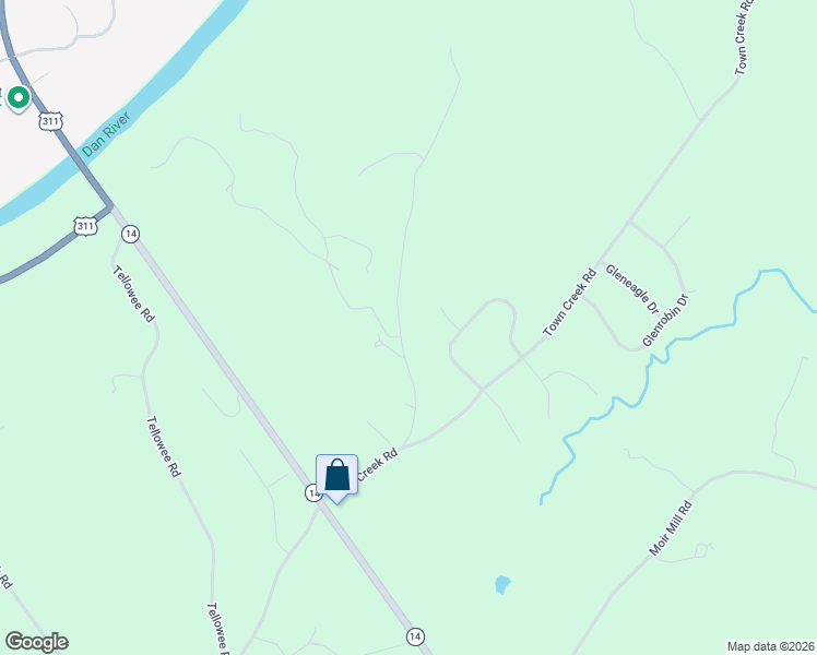 map of restaurants, bars, coffee shops, grocery stores, and more near 202 River Ridge Road in Eden