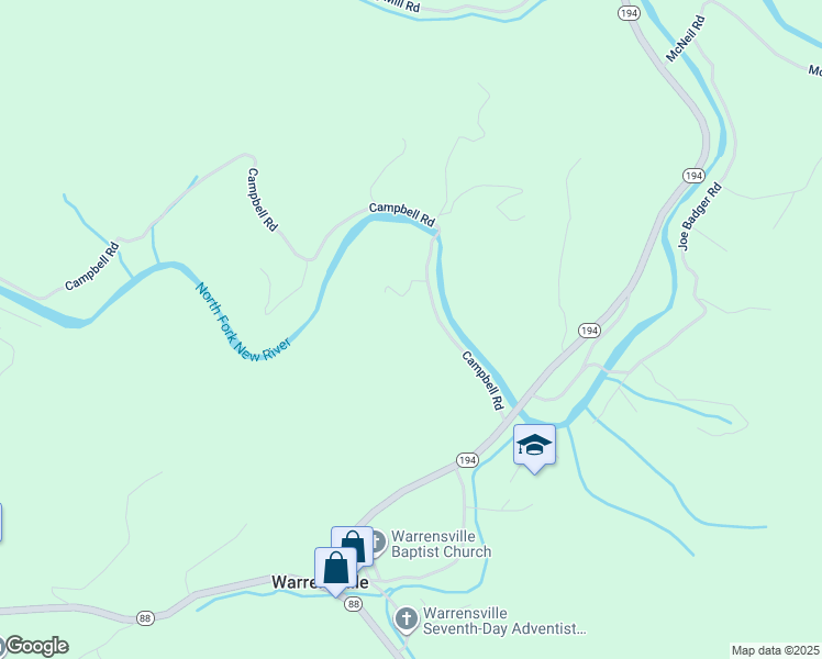 map of restaurants, bars, coffee shops, grocery stores, and more near 397 Campbell Road in Warrensville