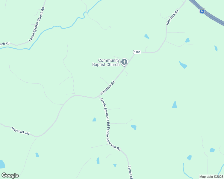 map of restaurants, bars, coffee shops, grocery stores, and more near 729 Haystack Road in Mount Airy