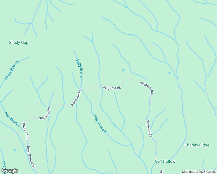 map of restaurants, bars, coffee shops, grocery stores, and more near 2060 Slabtown Road in Mountain City