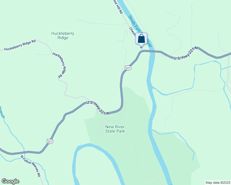 map of restaurants, bars, coffee shops, grocery stores, and more near 10367 U.S. Highway 221 North in Laurel Springs