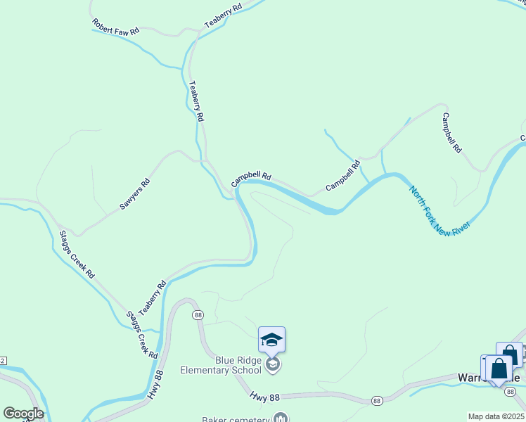 map of restaurants, bars, coffee shops, grocery stores, and more near 229 Falls Lane in Warrensville