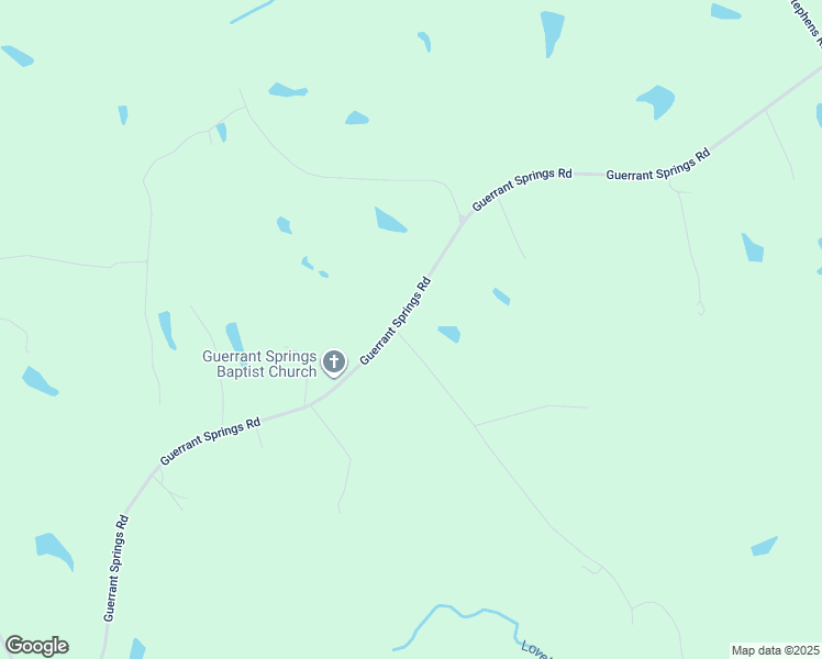 map of restaurants, bars, coffee shops, grocery stores, and more near 2396 Guerrant Springs Road in Ruffin