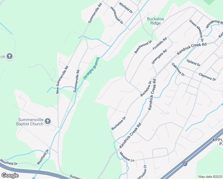 map of restaurants, bars, coffee shops, grocery stores, and more near 2321 Colonial View Rd in Kingsport