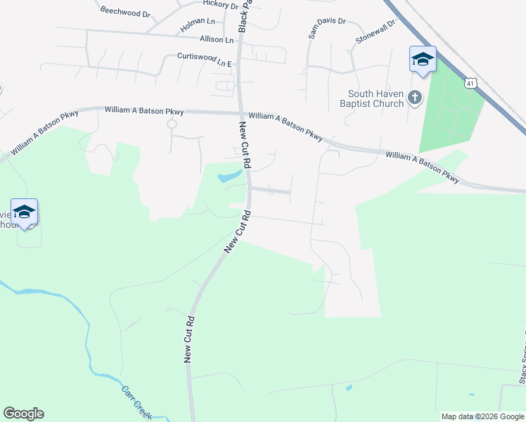 map of restaurants, bars, coffee shops, grocery stores, and more near 2802 Canterbury Drive in Springfield