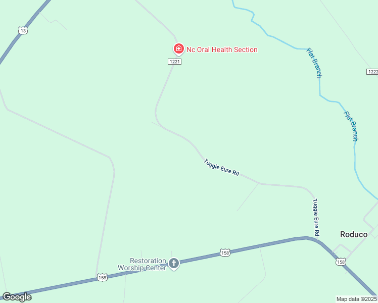 map of restaurants, bars, coffee shops, grocery stores, and more near 168 Tuggie Eure Road in Eure