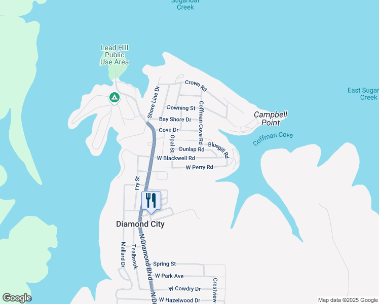 map of restaurants, bars, coffee shops, grocery stores, and more near 228 Dunlap Road in Diamond City