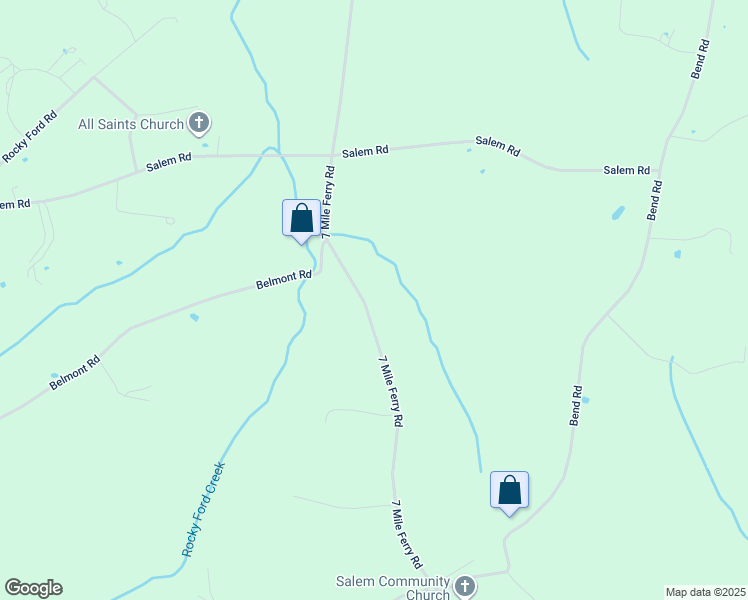 map of restaurants, bars, coffee shops, grocery stores, and more near 1939 7 Mile Ferry Road in Clarksville