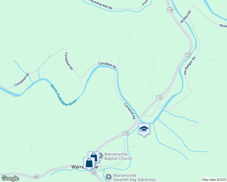 map of restaurants, bars, coffee shops, grocery stores, and more near 397 Campbell Road in Warrensville
