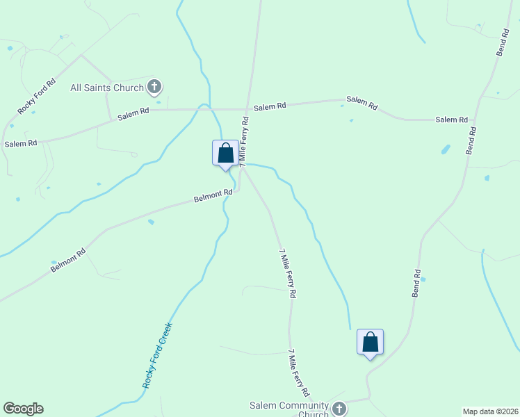 map of restaurants, bars, coffee shops, grocery stores, and more near 1966 7 Mile Ferry Road in Clarksville