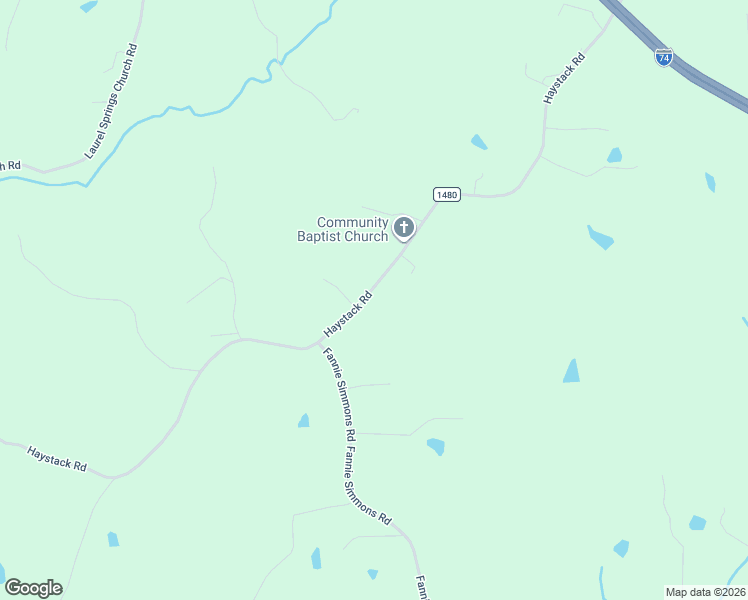 map of restaurants, bars, coffee shops, grocery stores, and more near 729 Haystack Road in Mount Airy