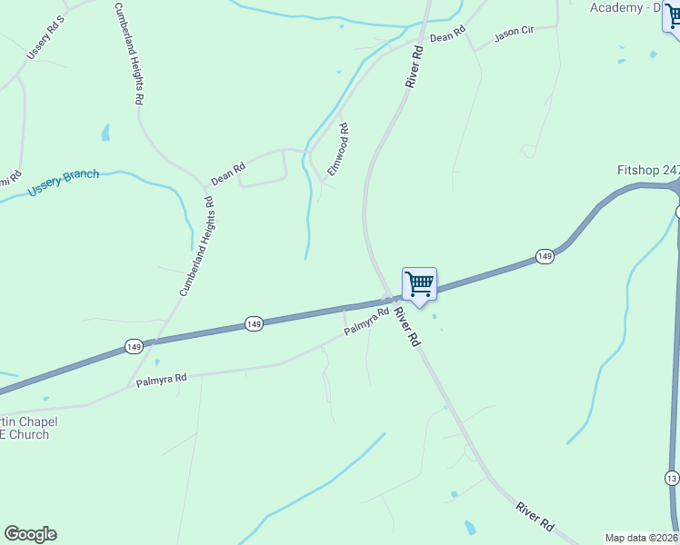 map of restaurants, bars, coffee shops, grocery stores, and more near 1932 River Road in Clarksville