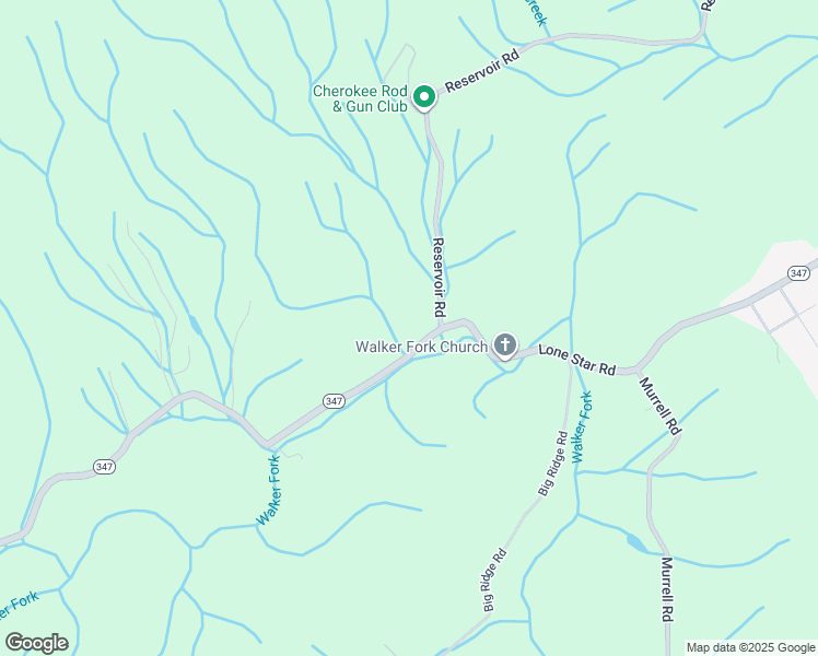 map of restaurants, bars, coffee shops, grocery stores, and more near 4350 Reservoir Road in Kingsport