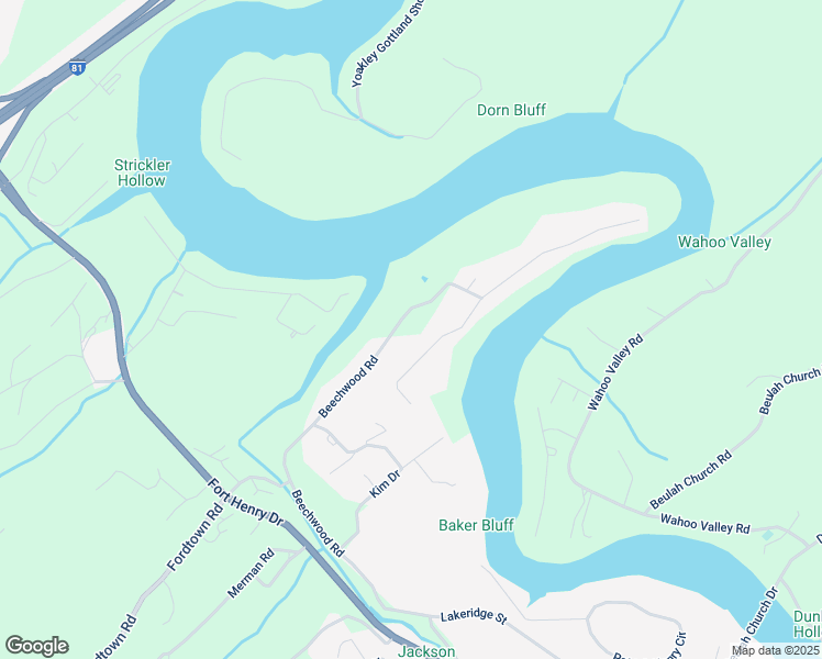 map of restaurants, bars, coffee shops, grocery stores, and more near 518 Beechwood Road in Kingsport