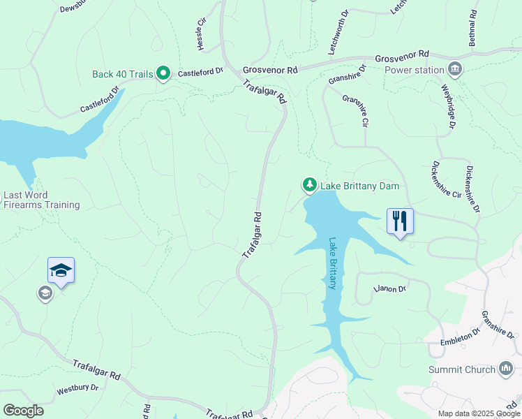 map of restaurants, bars, coffee shops, grocery stores, and more near 3 Langston Lane in Bella Vista