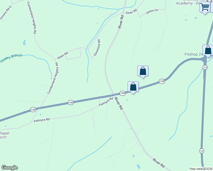 map of restaurants, bars, coffee shops, grocery stores, and more near 1944 River Road in Clarksville