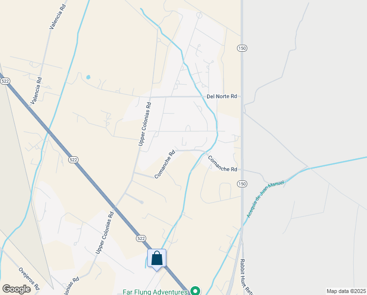 map of restaurants, bars, coffee shops, grocery stores, and more near 18 Comanche Road in El Prado