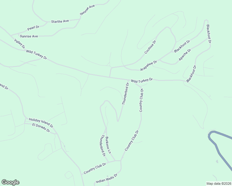 map of restaurants, bars, coffee shops, grocery stores, and more near 116 Thunderbird Drive in Eureka Springs