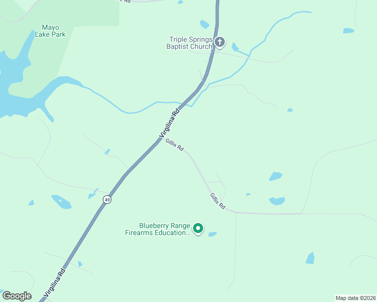 map of restaurants, bars, coffee shops, grocery stores, and more near 192 Gillis Road in Roxboro