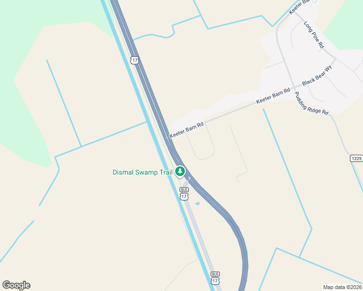 map of restaurants, bars, coffee shops, grocery stores, and more near 101-127 Keeter Barn Road in South Mills