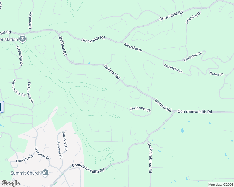 map of restaurants, bars, coffee shops, grocery stores, and more near 2 Pagham Lane in Bella Vista