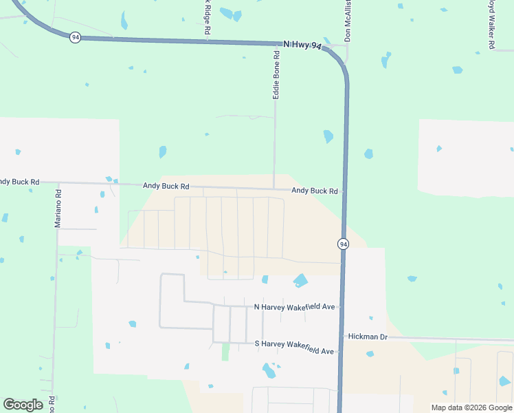 map of restaurants, bars, coffee shops, grocery stores, and more near 10257 Andy Buck Road in Pea Ridge