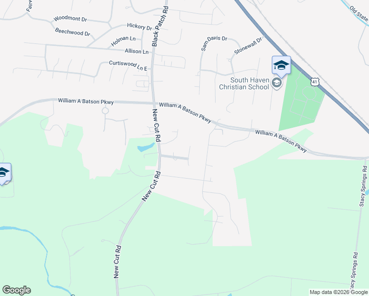 map of restaurants, bars, coffee shops, grocery stores, and more near 110 Runnymead Drive in Springfield